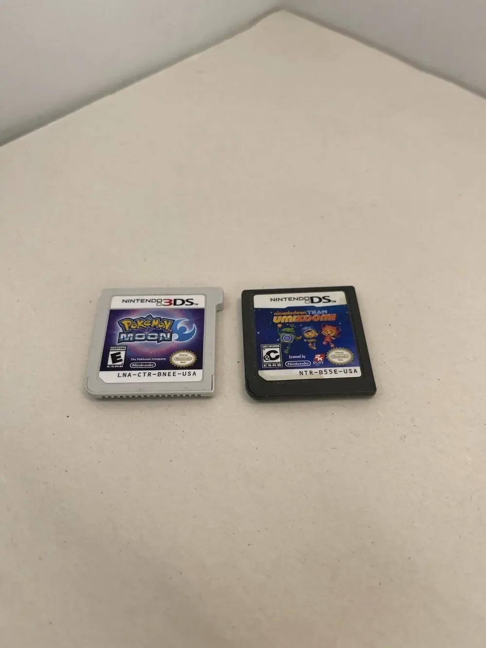 Pokémon Moon (3DS) + Nickelodeon Team Umizoomi (DS) Authentic Game Lot